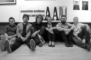 De gauche à droite: Patrick Lacelle, Mathieu Roy-Comeau, Justin Dupuis, Karine Godin, Pascal Raiche-Nogue et Jean-François Boisvert. Absente: Nadia Gaudreau